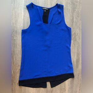 NWOT Express Blue Tank Top Blouse For Women Size XS